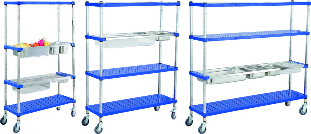 GETRA GNT-1566 — Stainless Steel GN Rack Trolley