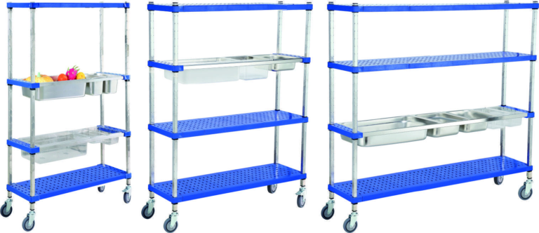 GETRA GNT-856 — Stainless Steel GN Rack Trolley