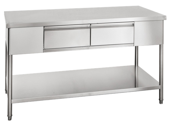 GETRA WKDW-150 — Stainless Steel Working Table with Drawers