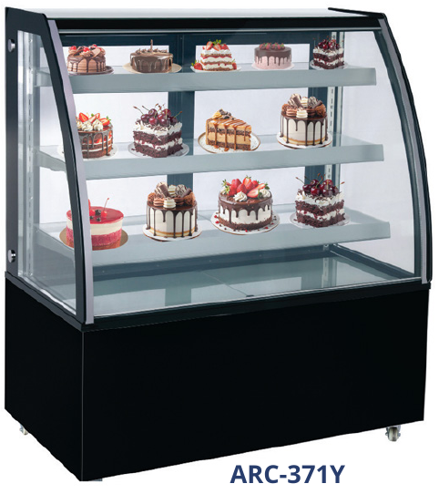 GEA ARC-371Y — Curved Glass Cake Showcase