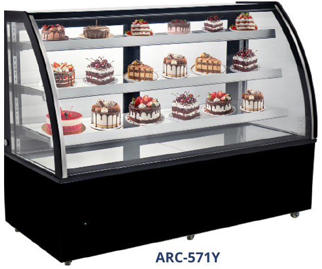 GEA ARC-571Y — Curved Glass Cake Showcase