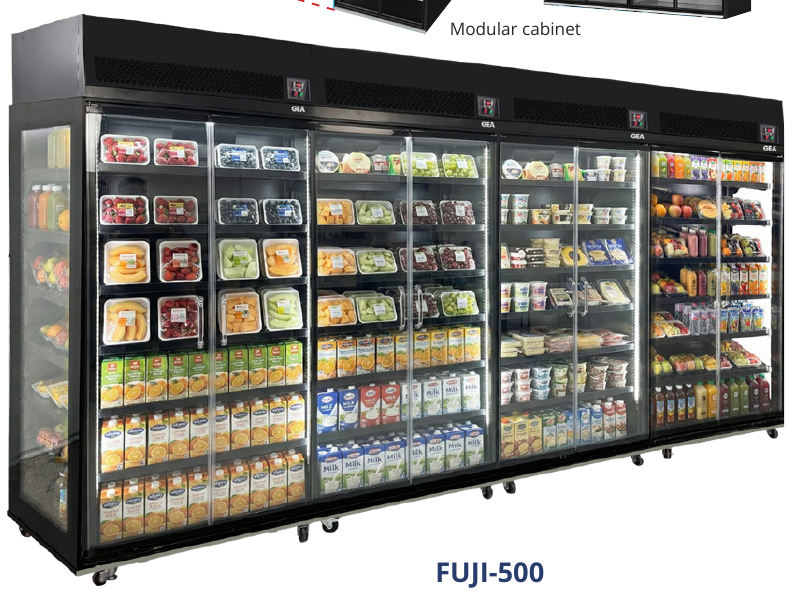 GEA FUJI-500 — Upright Display Chiller Showcase