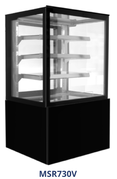 GEA MSR730V — Rectangular Cake Showcase (Black)