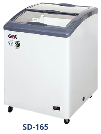 GEA SD-165 — Sliding Curve Glass Freezer