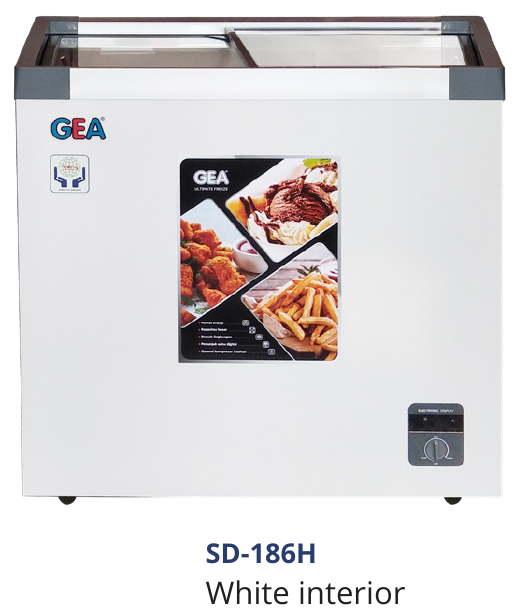 GEA SD-186H — Sliding Flat Glass Freezer