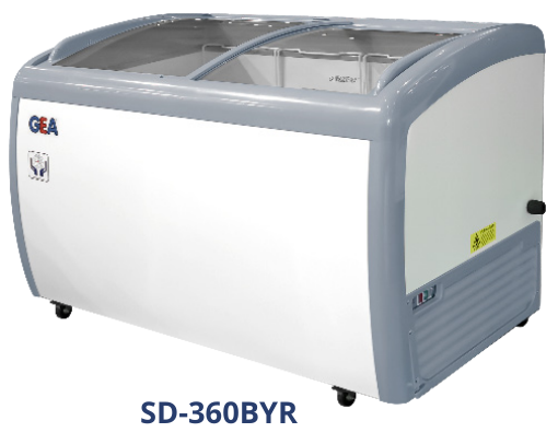 GEA SD-360BYR — Sliding Curve Glass Freezer