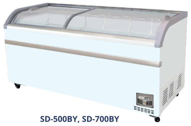 GEA SD-500BY — Sliding Curve Glass Freezer
